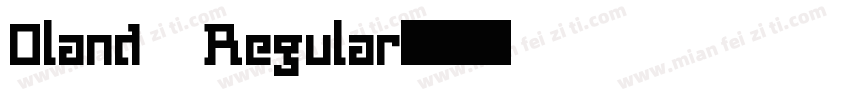 Oland Regular字体转换